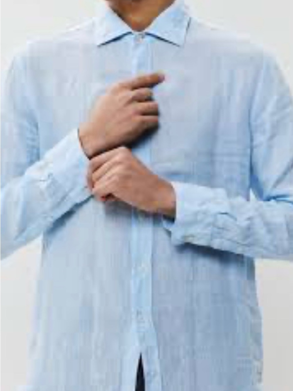 De Nobili Firenze - Light Blue Men's Linen Shirt